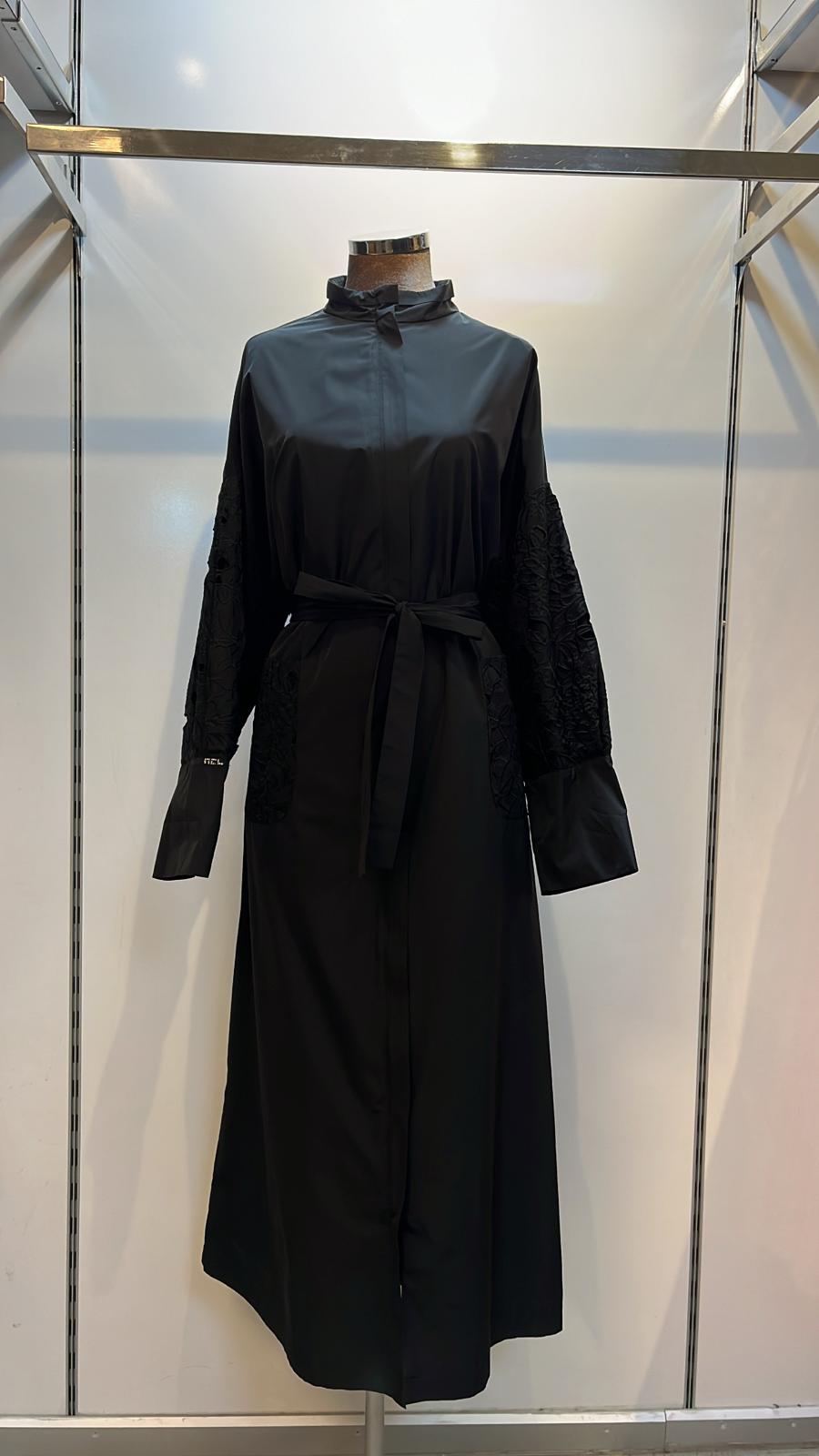 GÜPÜRLÜ DÜŞÜK KOL TRENÇKOT #25512