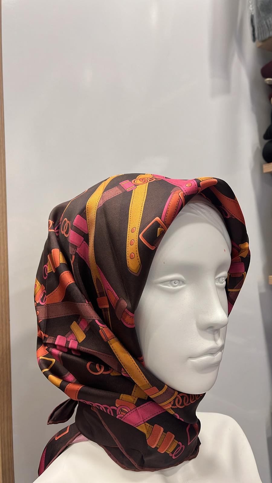 SAF İPEK EŞARP #163