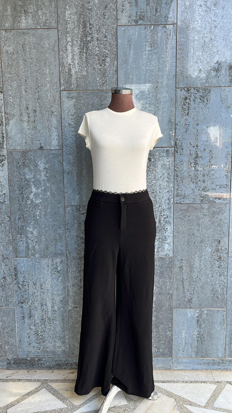 BELİ DANTEL DETAYLI PANTOLON #60106