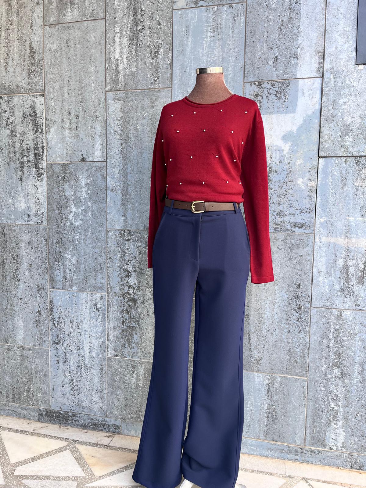 KEMERLİ PANTOLON #64187