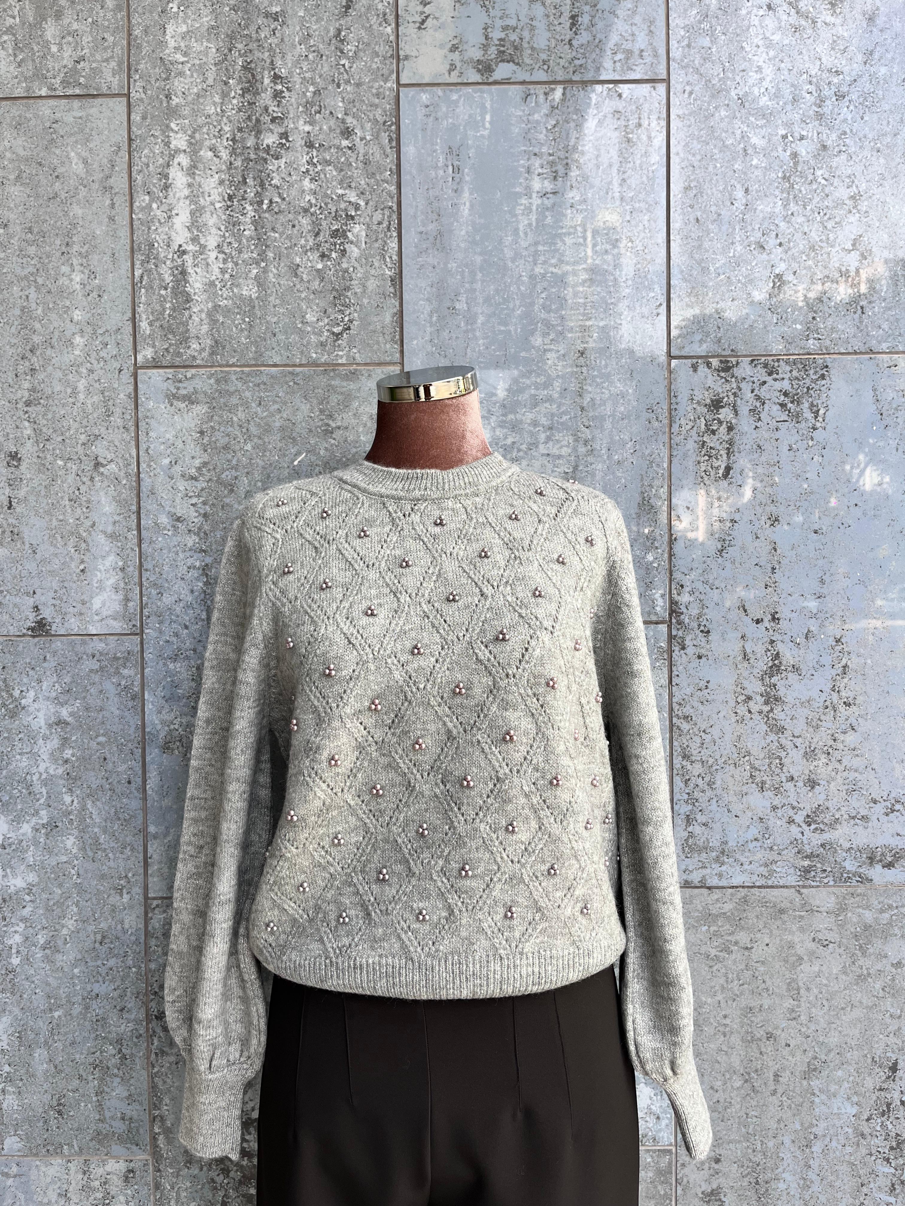 İNCİ DETAYLI KAZAK #63316