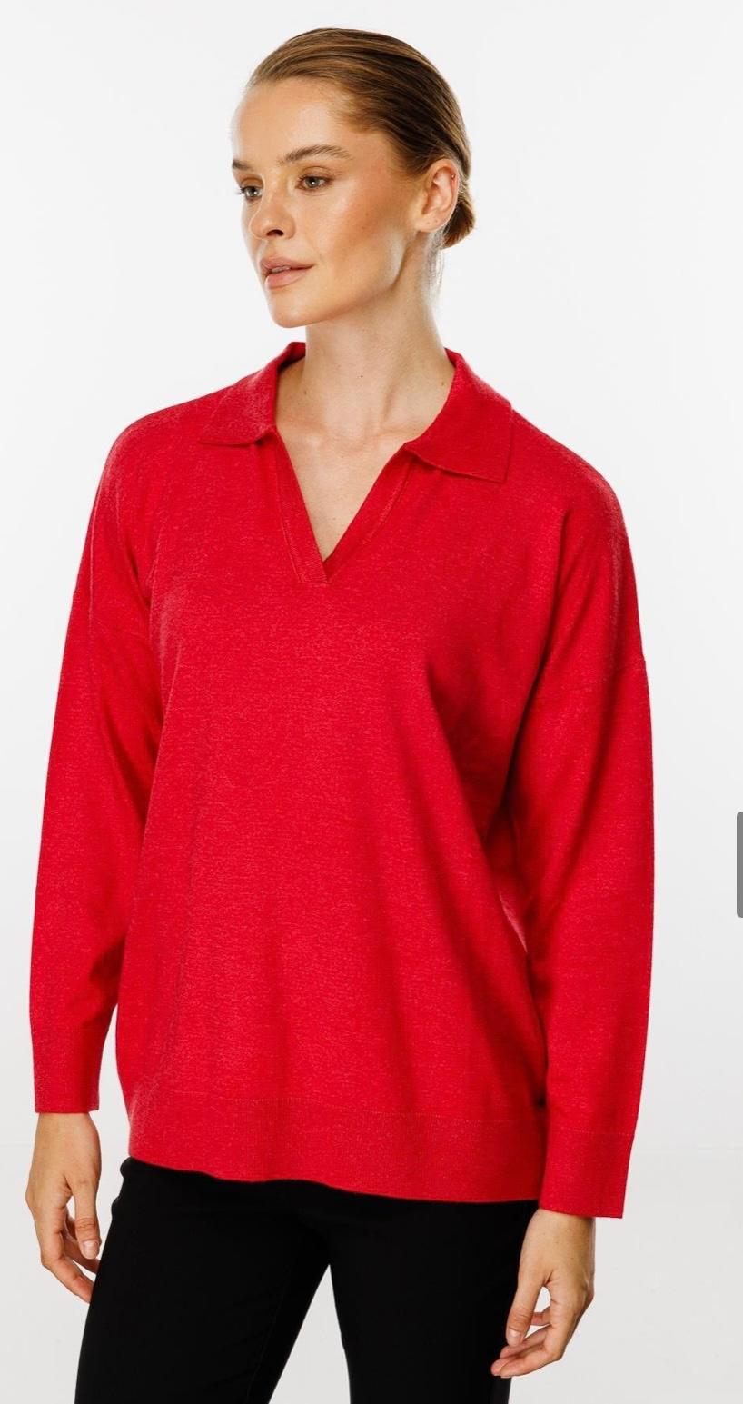 POLO YAKA TRİKO BLUZ #20076