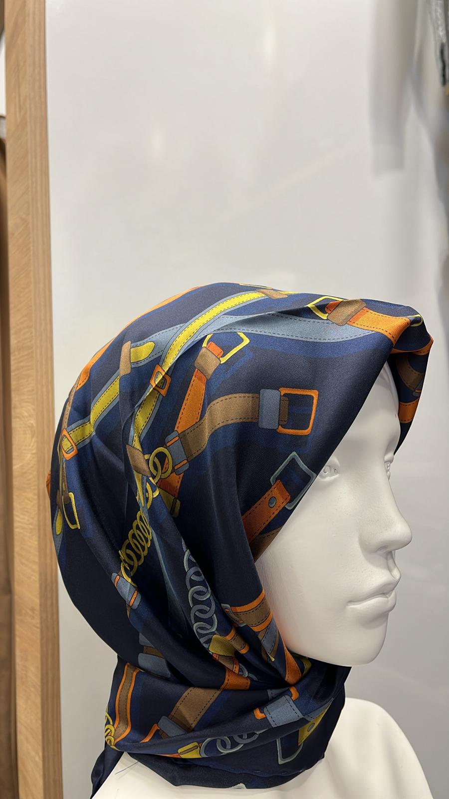 SAF İPEK EŞARP #163