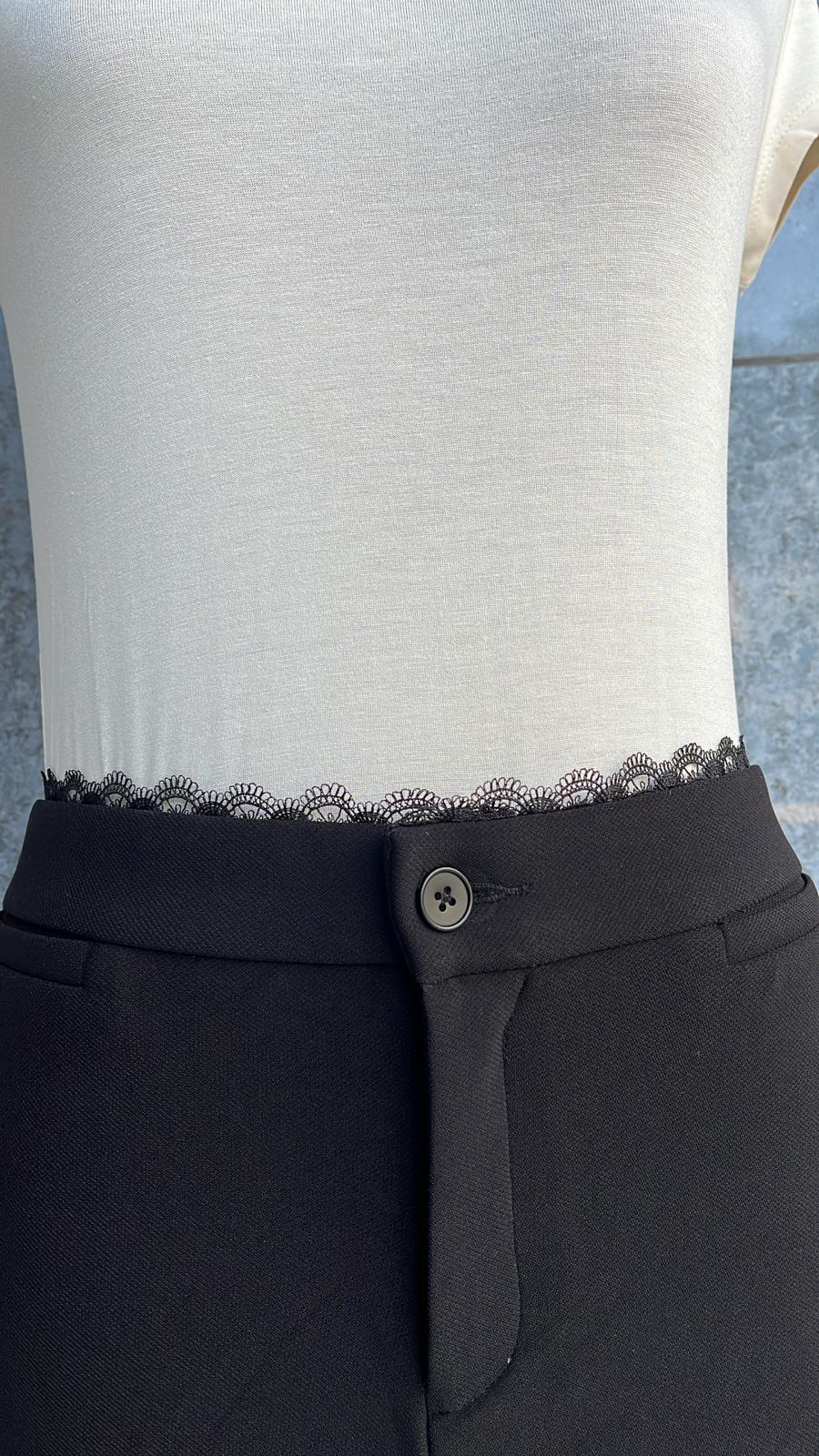 BELİ DANTEL DETAYLI PANTOLON #60106