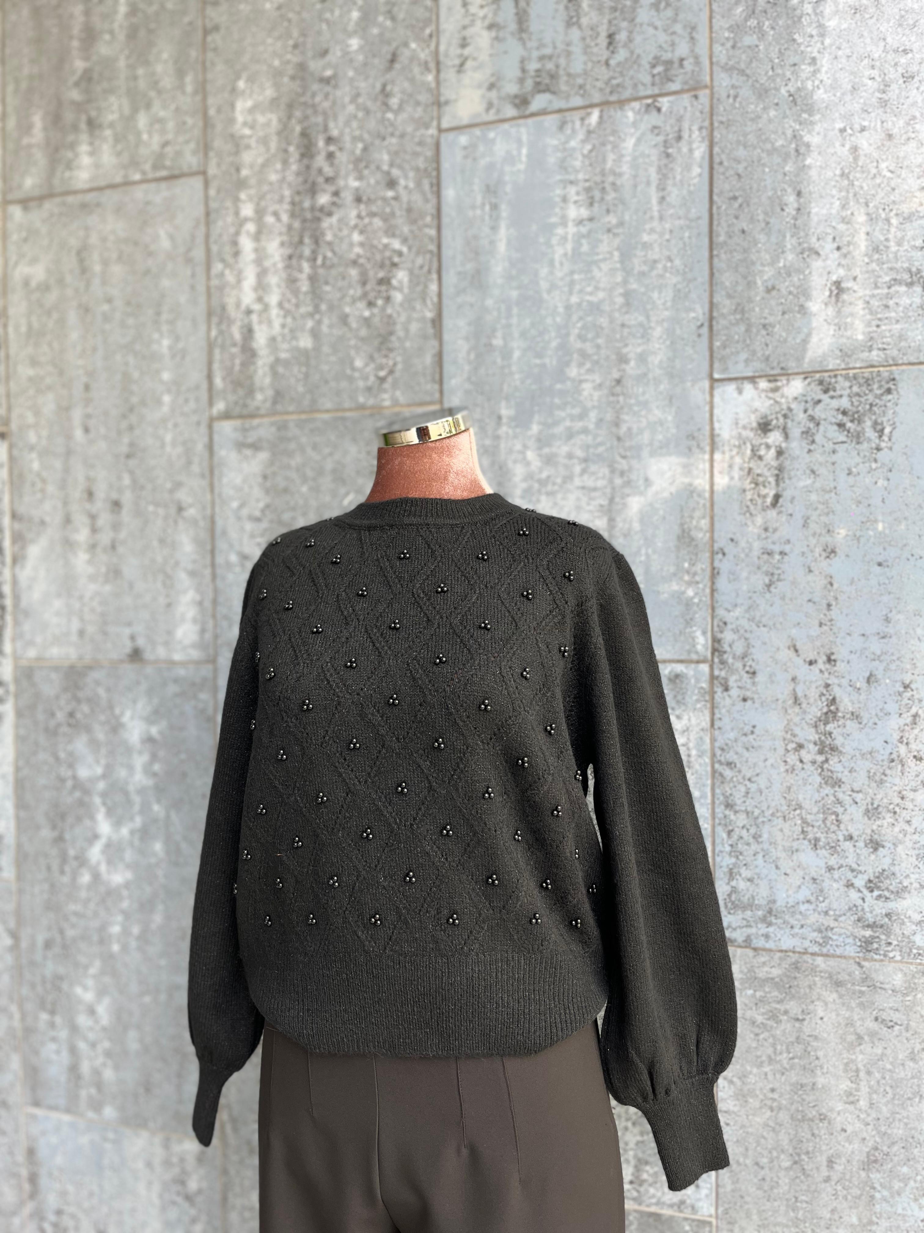 İNCİ DETAYLI KAZAK #63316