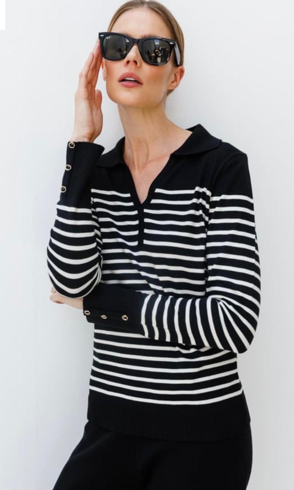 POLO YAKA TRİKO BLUZ #20047