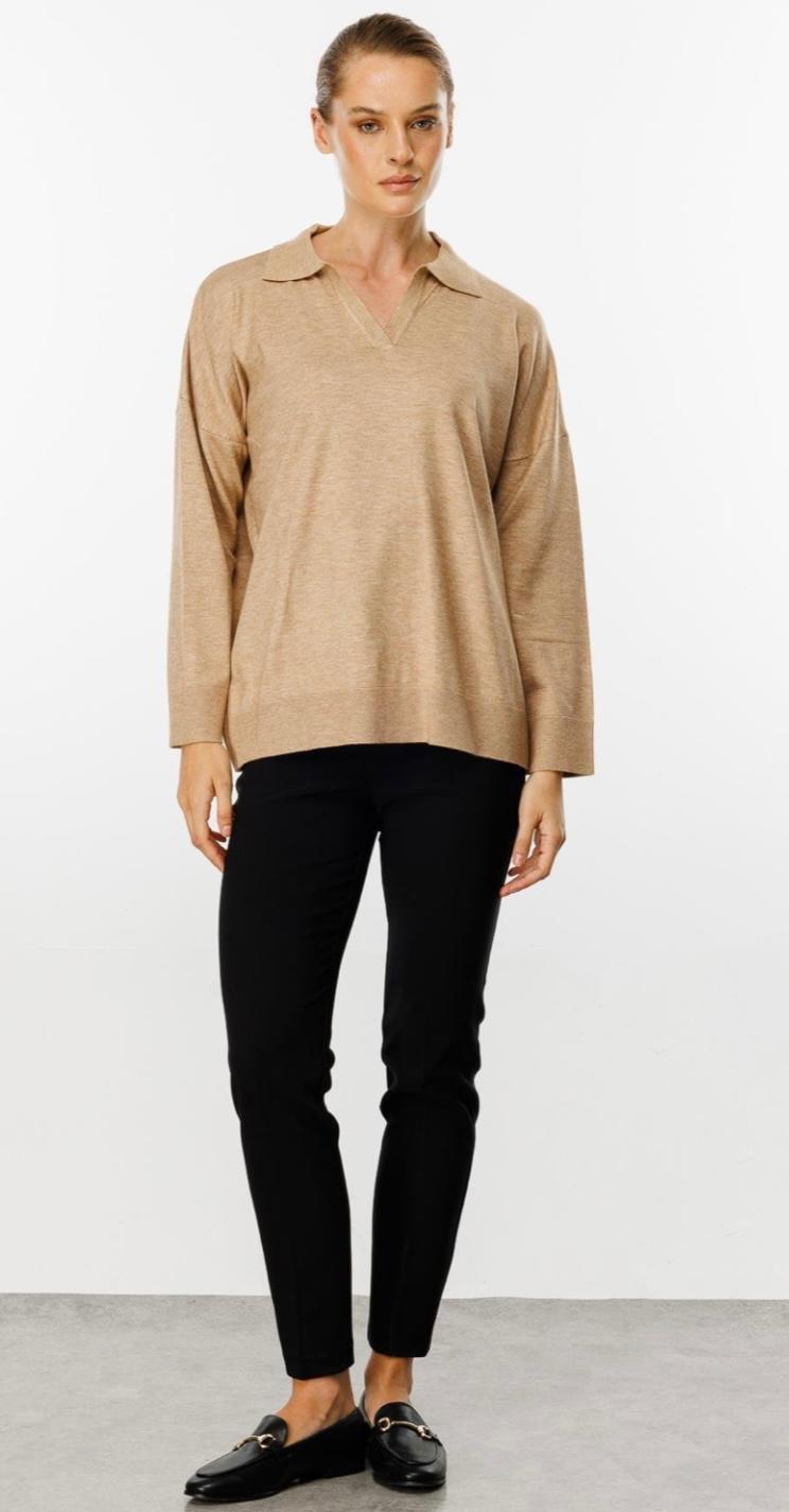 POLO YAKA TRİKO BLUZ #20076