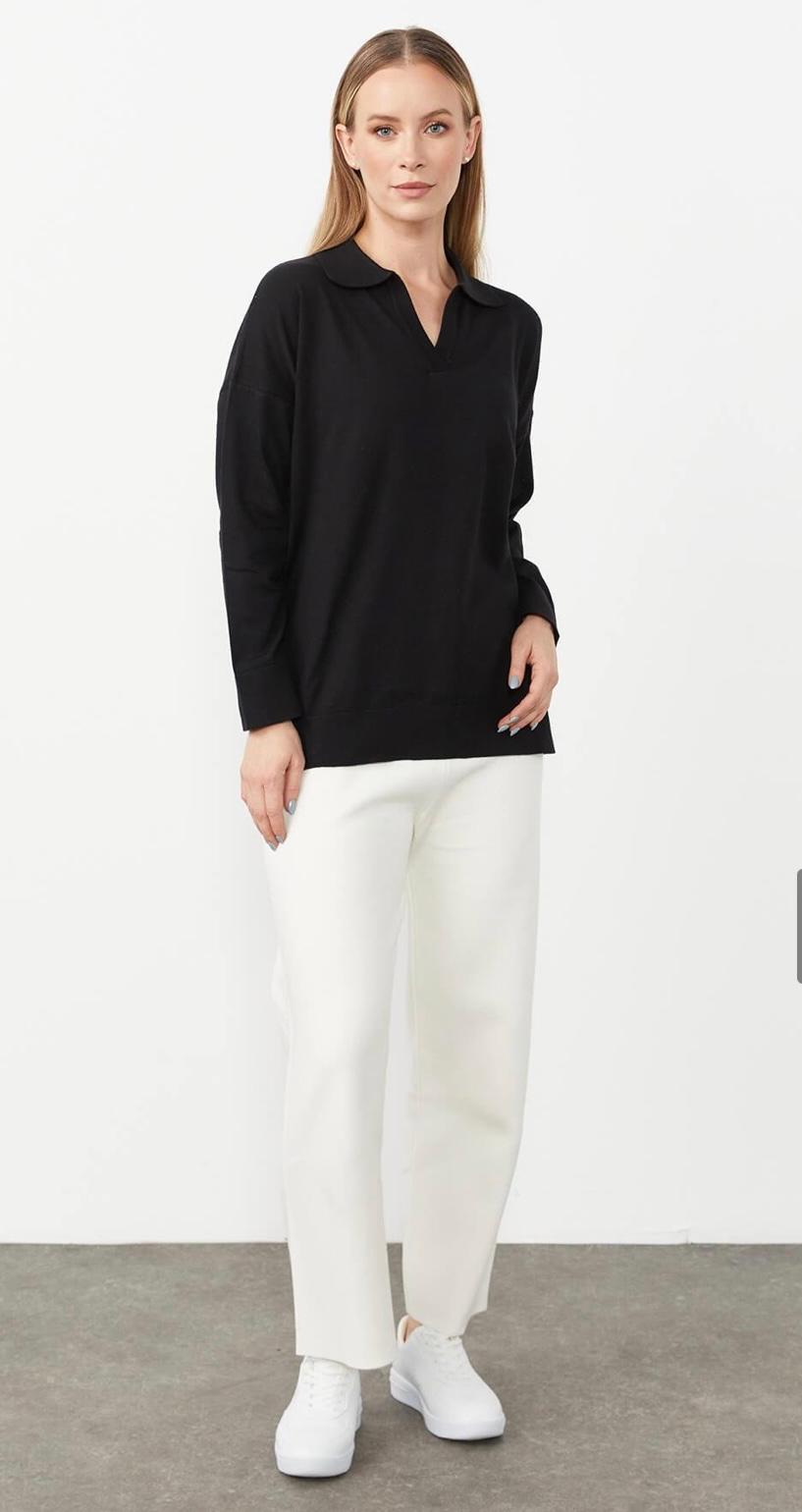 POLO YAKA TRİKO BLUZ #20076