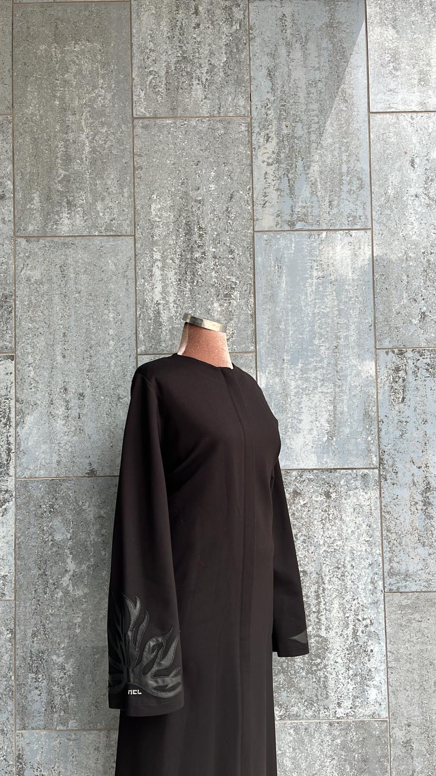 DERİ APLİKELİ FERACE #25532